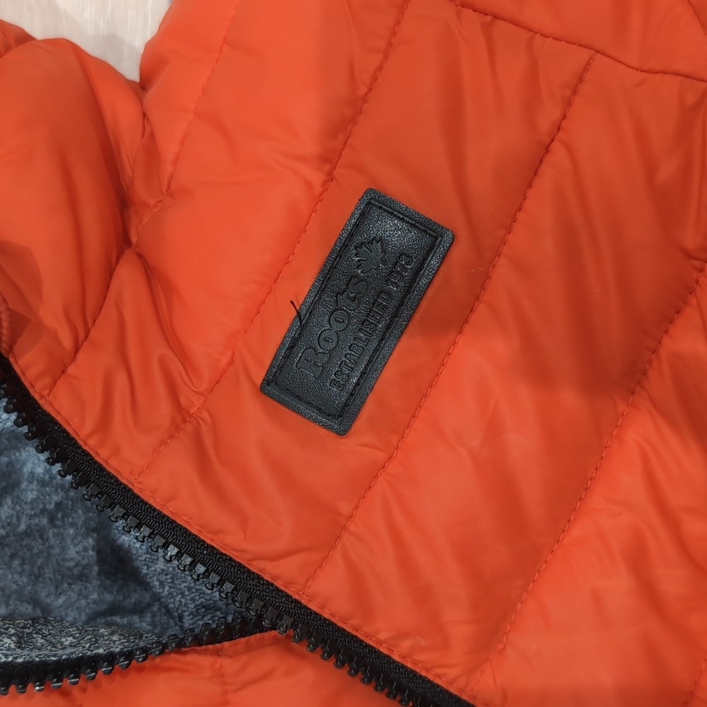 Toddler Roots Reversible Puffer Jacket in Fiesta 3T - Picture 5 of 5